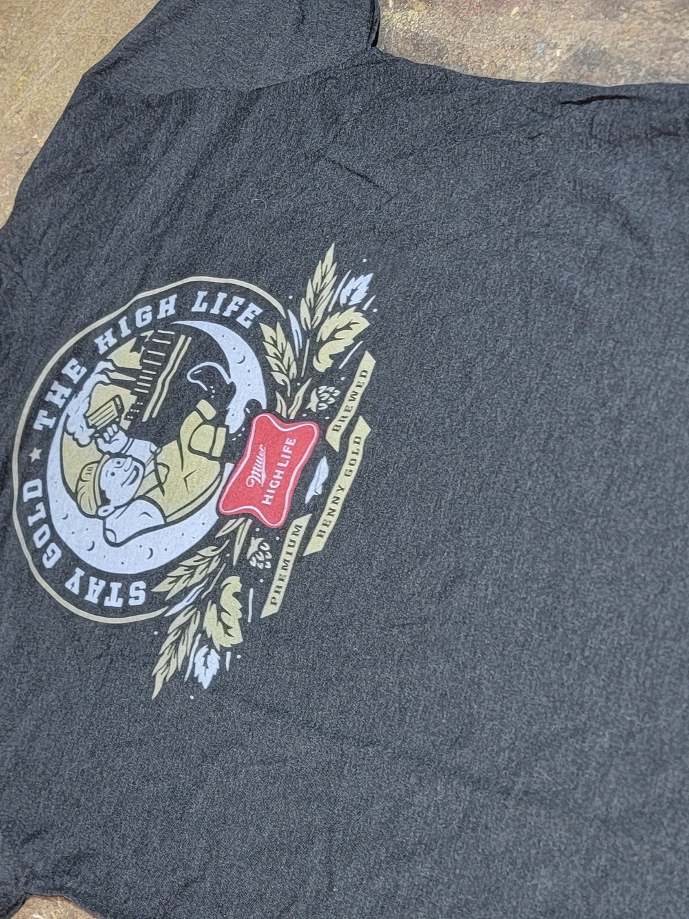 New . The High Life Graphic Tee - Black